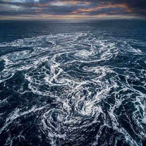 Abstract Ocean Waves: Patterns in the Deep Blue