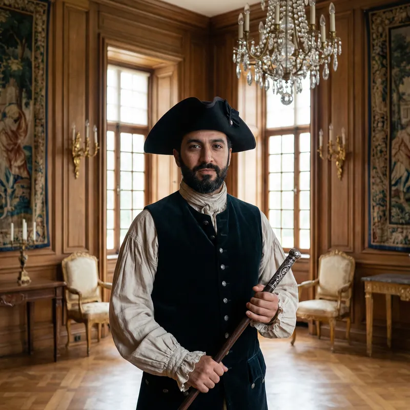 18th Century Noble Gentleman in Elegant Attire