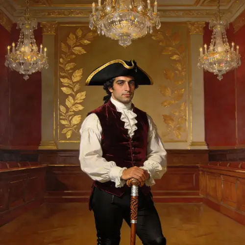 18th Century Noble Gentleman in Elegant Attire