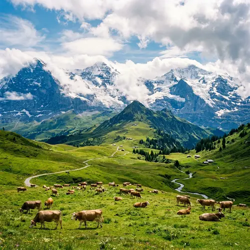 Majestic Mountain Range Landscape