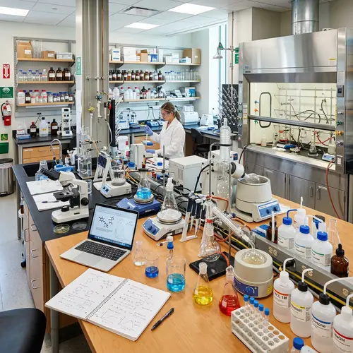 Spacious Chemistry Lab with Modern Equipment