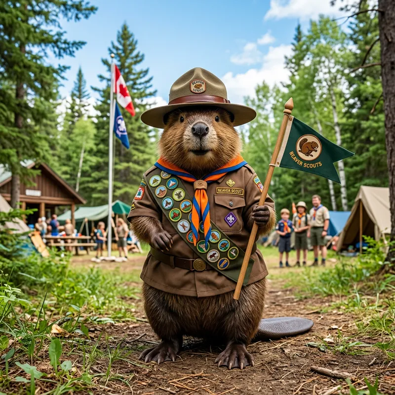 Young Beaver Scout Ready for Adventure Young Beaver Scout Ready for Adventure