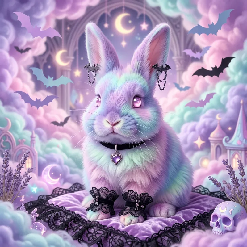 Pastel Goth Rabbit: A Subculture Fashion Icon