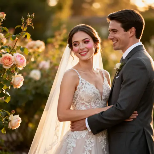 Romantic Golden Hour Wedding Photography