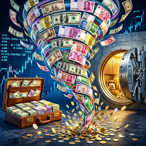 Money Flow Visualization with Global Currencies