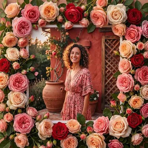 Add Beautiful Roses Around Your Photo