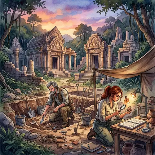 Exploring Ancient Civilizations in Watercolor Art