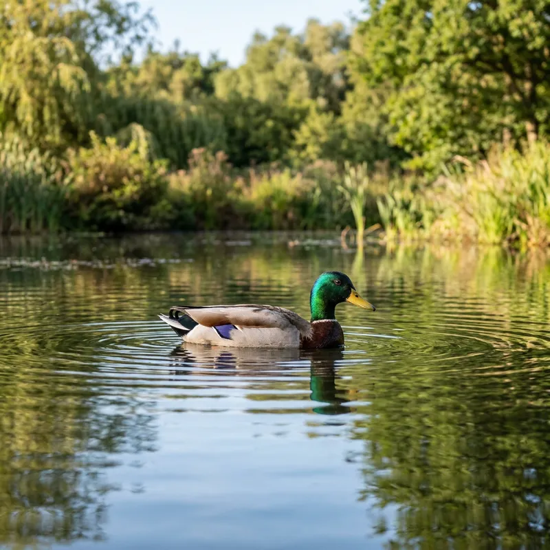 Tranquil Duck in Natural Habitat