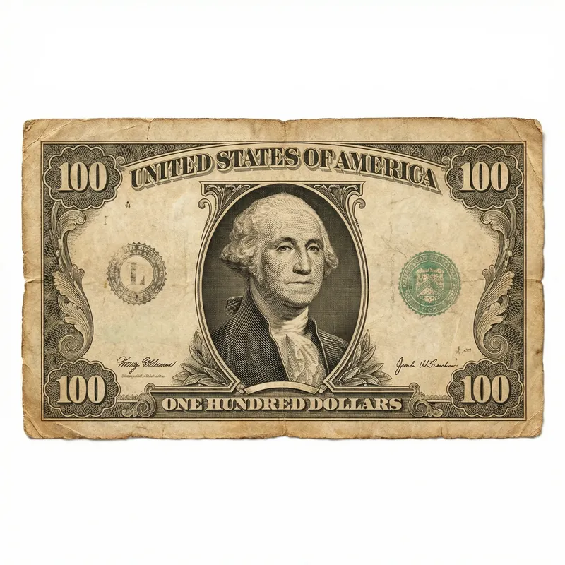 Stunning US 100 Dollar Bill Illustration