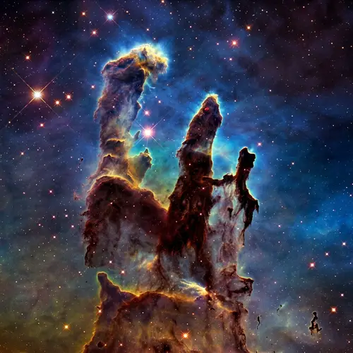 Pillars of Creation: Majestic Cosmic Sculptures in Eagle Nebula