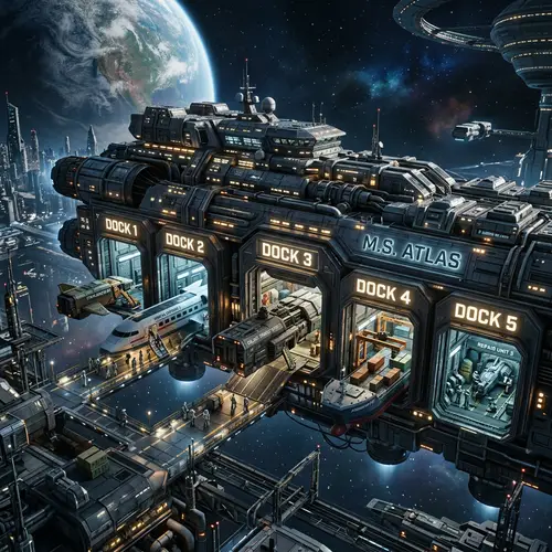 Create a Ship with 5 Entry Docks