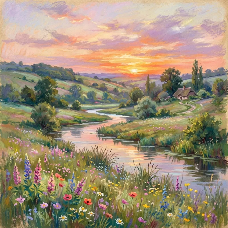 Majestic Countryside Impressionist Beauty Majestic Countryside Impressionist Beauty