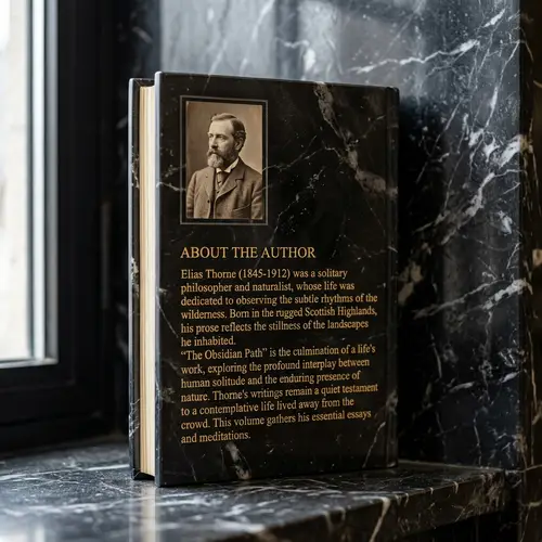 Black Marble Stone Book Design - Realistic Details & Textures