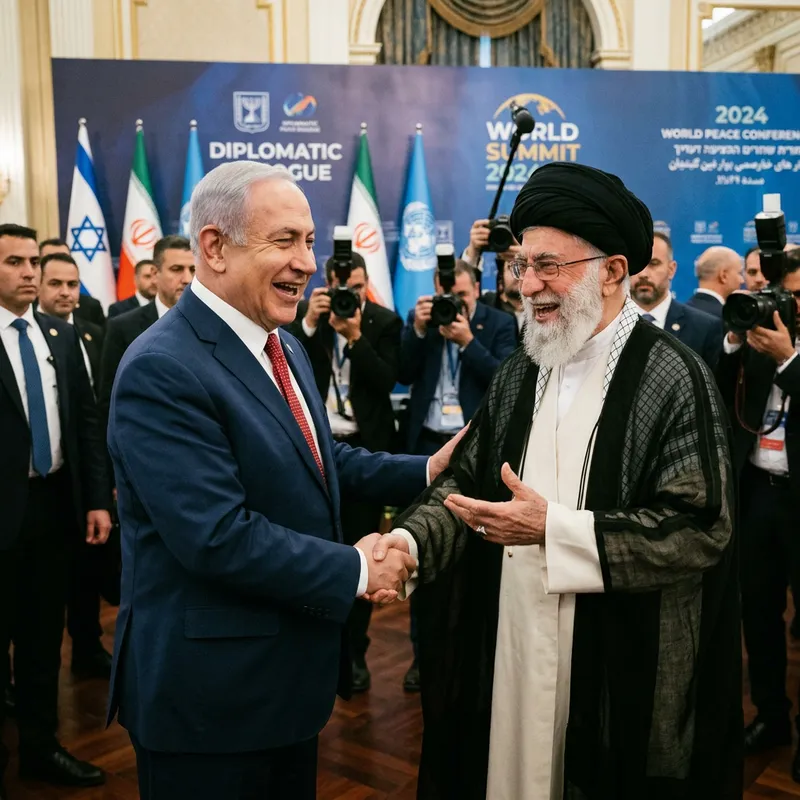 Hilarious Meeting Between Netanyahu and Khomeini