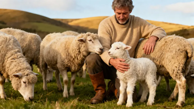Shepherd's Love: Bond with His Sheep