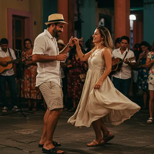 Vibrant Night in a Cuban Bar: Couples Fun