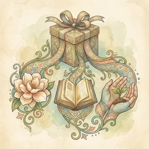 Gift Shape Drawing Design: Importance of Life Symbolized