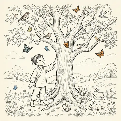 Chinese Boy Embracing Nature: Strengthen Your Connection