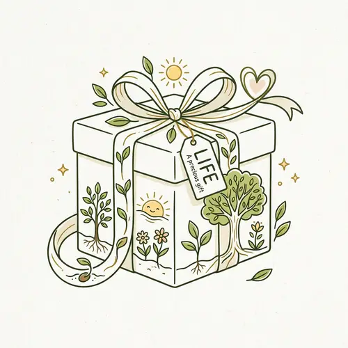 Simple Gift Shape Drawing: Importance of Life Design