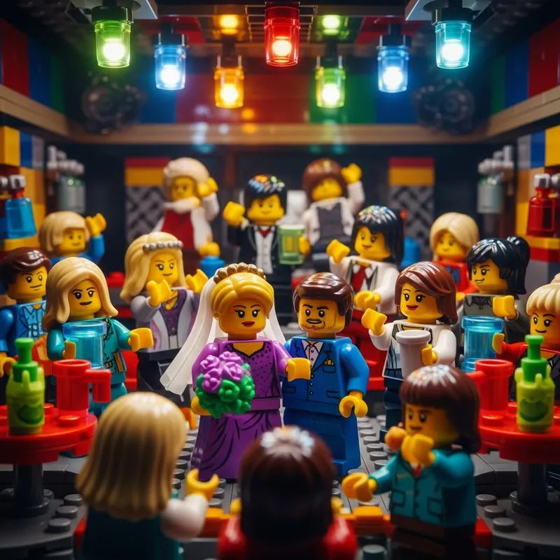 Lego Wedding Celebration with Fun Characters
