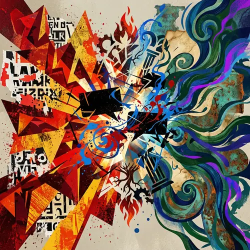 Abstract Art on Conflicting Ideologies: A Deep Dive