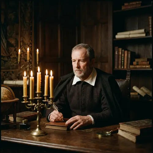 Stoic Man in Classical Dutch Portrait Setting