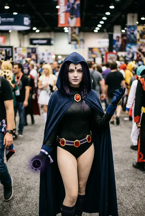 Raven Cosplay at Teen Titans Convention - 2023
