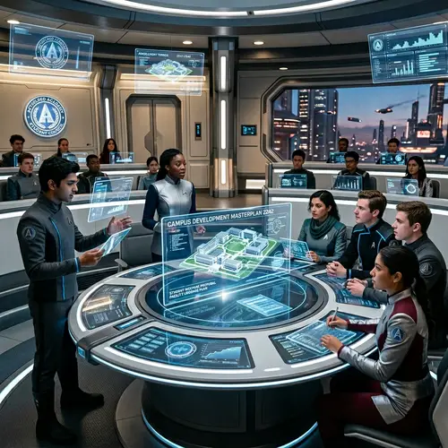 Futuristic Student Government Meeting | Sci-Fi World