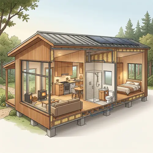 Prefabricated Building Cross-Section Visualization