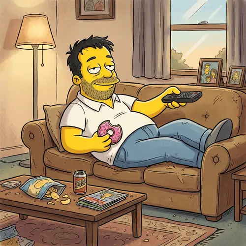 Homer Simpson - Iconic Yellow Cartoon Character