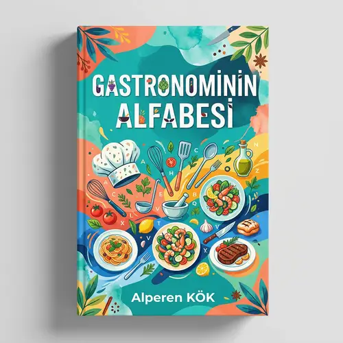 Gastronomy's Alphabet Book Cover Design | Alperen KÖK