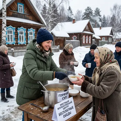 Volunteering at Local Community Center in Russia