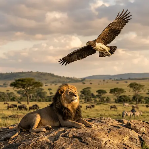 Eagle and Lion: Symbols of Strength and Majesty