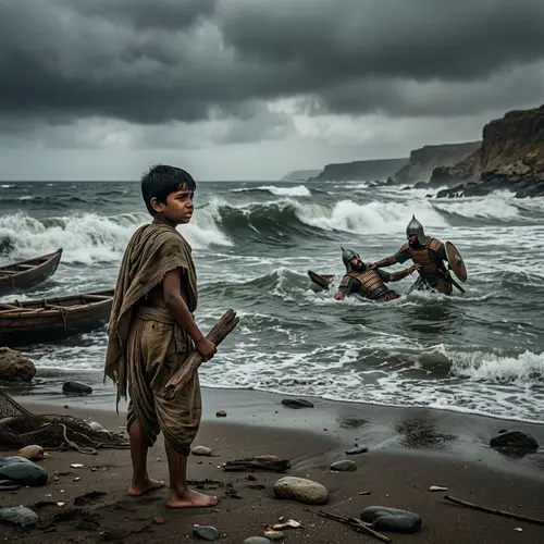 Dramatic Survival and Loss in Ancient Times | Sea Soldiers Scene