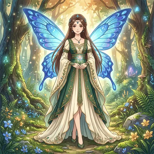 Sugar Apple Fairy Tale: Enchanting Fairy Girl Illustration