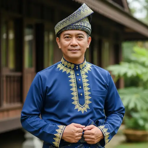 Traditional Malaysian Attire: Baju Melayu & Tengkolok