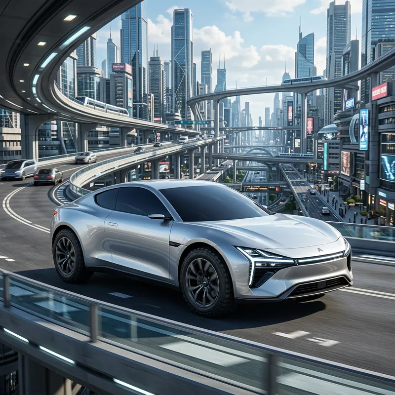 Futuristic Auto Arsy Design | Sleek & Modern Silver Exterior