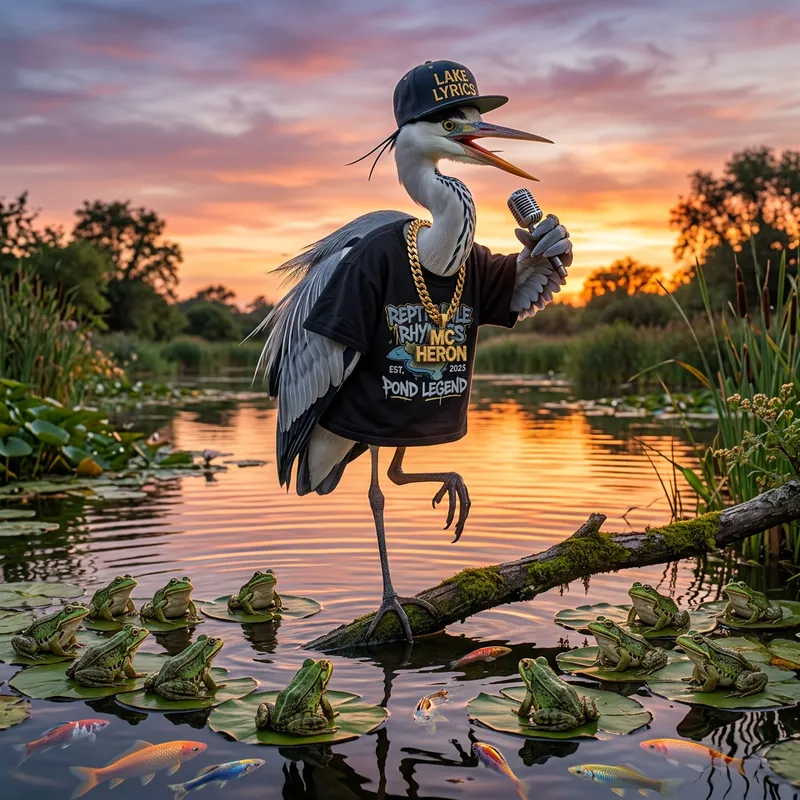Una Garza Rapera: Rhymes by the Pond