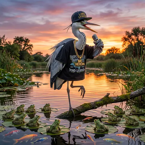 Una Garza Rapera: Rhymes by the Pond