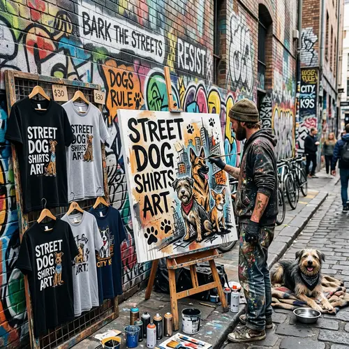 Street Dog Shirts Art | Unique Pet Apparel Designs