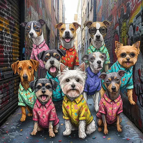 Street Dog Shirts Art | Unique Pet Apparel Designs