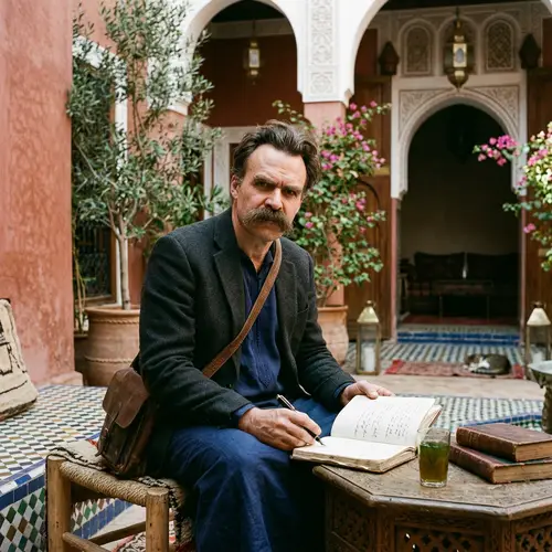Philosopher Challenging Norms with Nietzschean Influence in Moroccan Setting