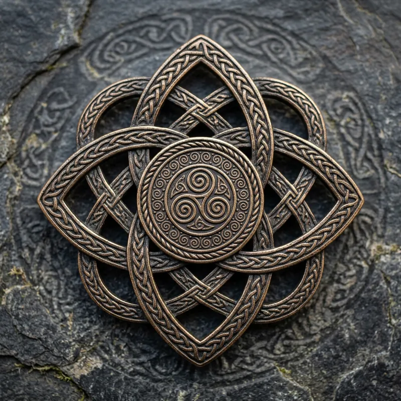 Celtic Quaternary Knot Design Celtic Quaternary Knot Design