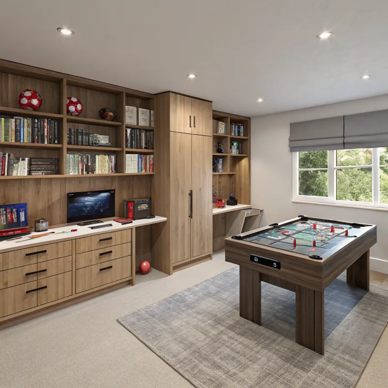 Stylish Gaming Room Design for Two Boys Stylish Gaming Room Design for Two Boys