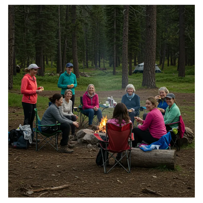 Camping Ladies Aid Meeting