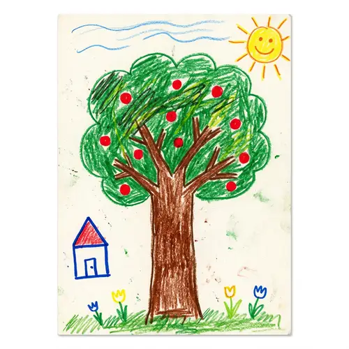 Simple Kid Art Tree