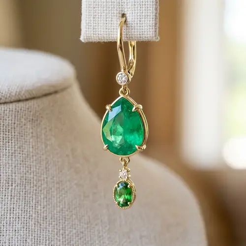 Elegant Green Stone Earrings for Every Occasion