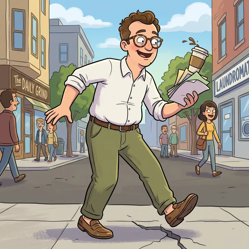 Genera Peter Griffin with Glasses & White Shirt