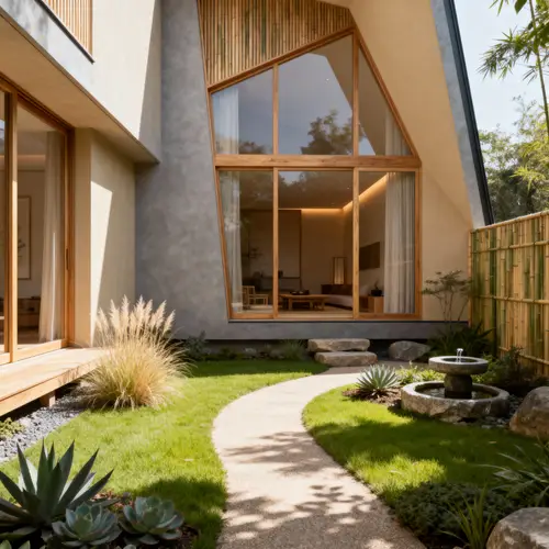 Modern Zen Style Home with Dog-Friendly Garden