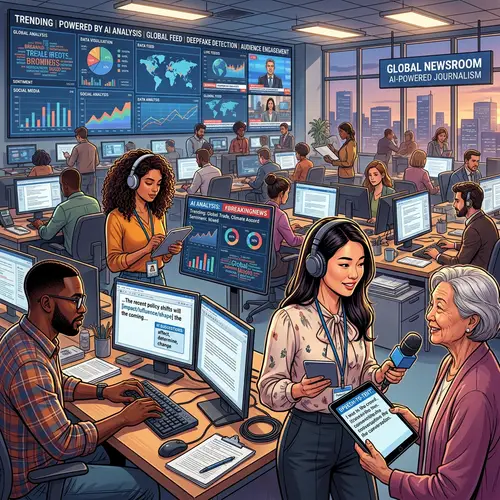 Integrating Artificial Intelligence in Journalism: Diverse Newsroom Hustle